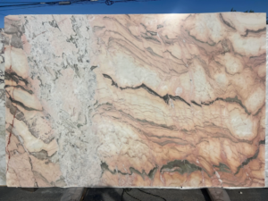Rosa Bella Polished Rosa Bella – Soft rose-hued marble with creamy undertones and gentle veining; warm and inviting aesthetic.