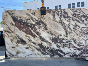 Calacatta Viola Honed Calacatta Viola Honed – Matte-finished marble with deep purple veining and natural texture; bold yet refined.