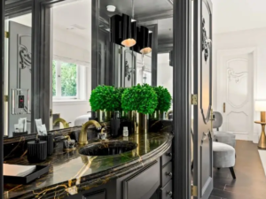 Black and Gold Marble Vanity-Top-Simi Valley-02